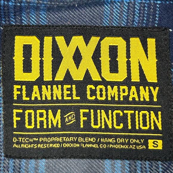 Dixxon Flannel Co Pearl Snap Button Front Shirt Western Plaid Blue Womens Small - Picture 4 of 6